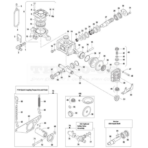 Silvan Diaphragm pump spare parts / Comet Diaphragm pump spare parts
