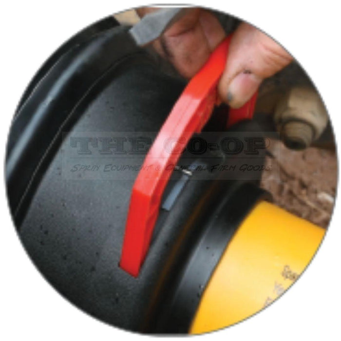 PTO shaft cover close up 