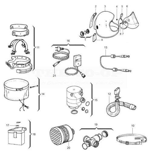 Kasco K80s-T5 replacement spare parts picture