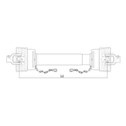 PTO Shaft 710mm Series 4 GARDLOC