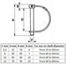Round shaft locking linch pin dimensions