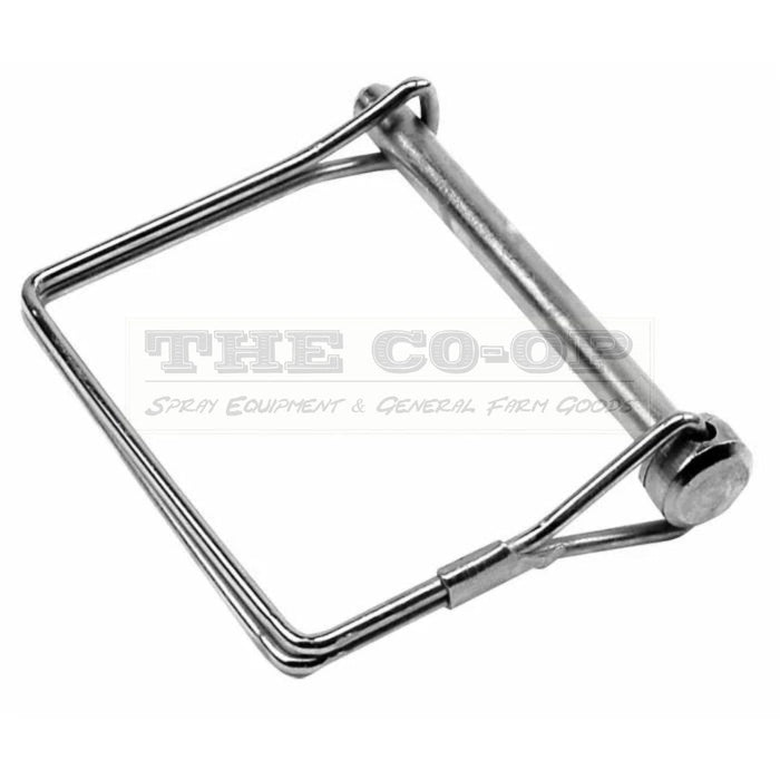 Shaft lock pin with square clip