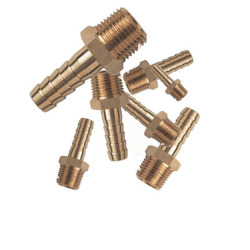 Brass Male Threaded, hose barb connections - THE CO-OP