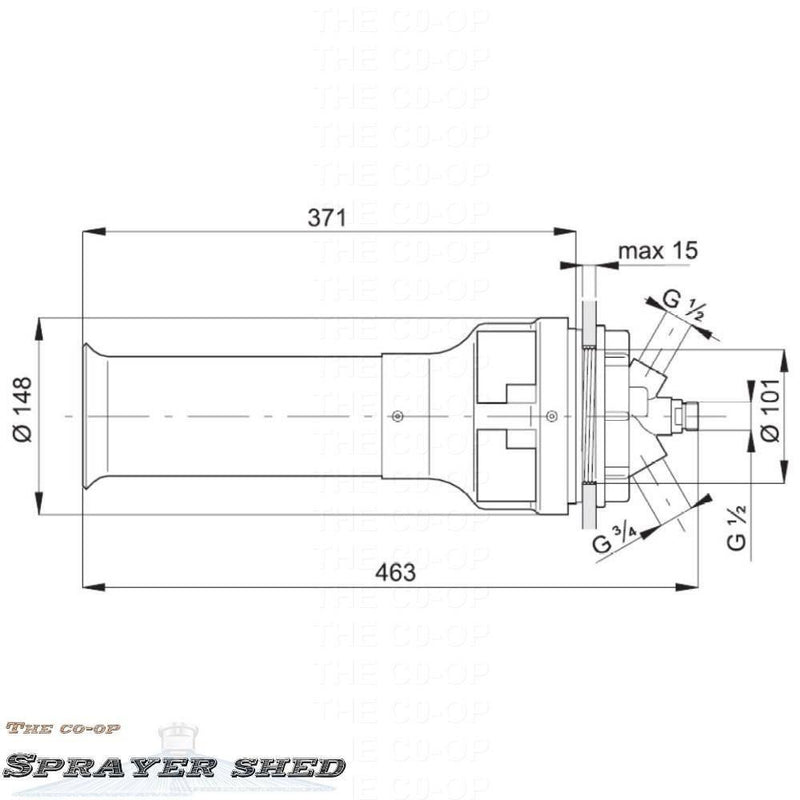 Image of Arag Supermix Agitator dimensions 502053