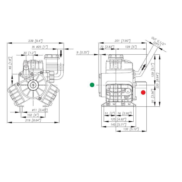 Bertolini PA330 Diapraghm Pump - THE CO-OP