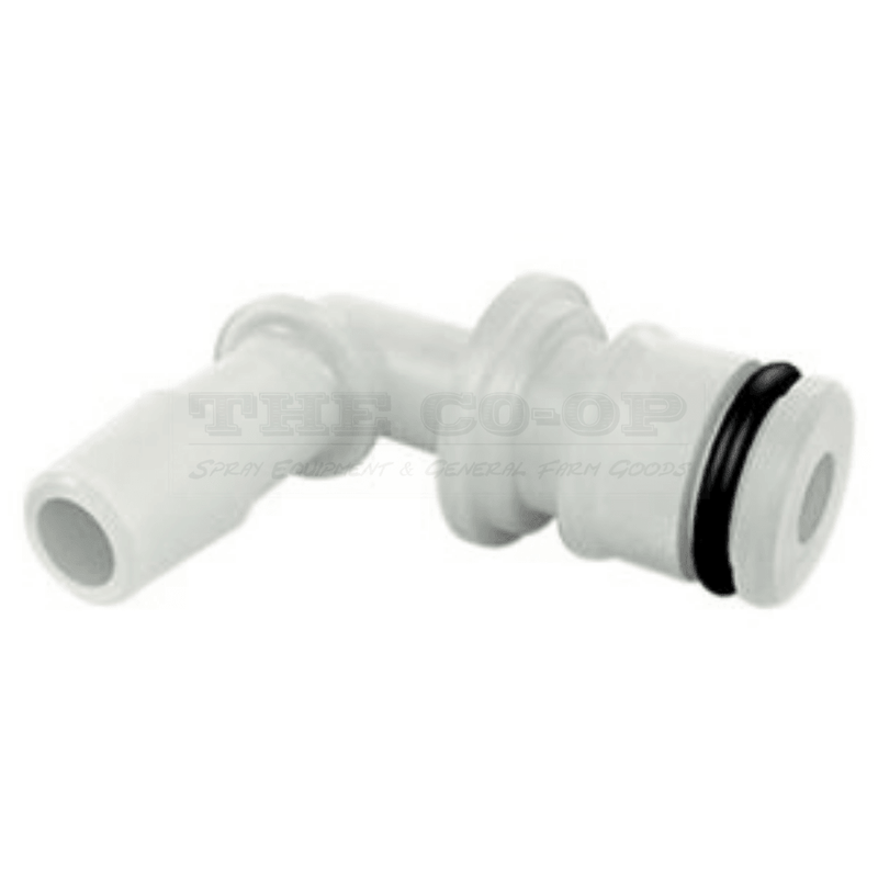 5/8" Quick Attach X 10mm elbow Fitting for Delavan 7800 series pumps - THE CO-OP