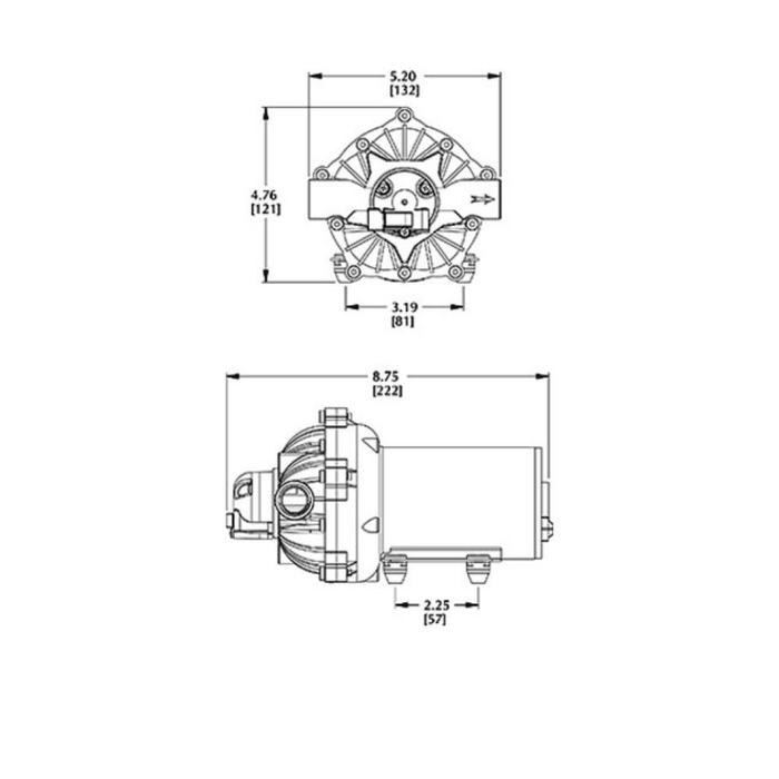 Everflo EF3000 12 volt Pump 11.4 L/min 4 bar - THE CO-OP