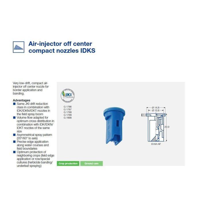 Off Centre Air Injection Fan Boom Spray tip - Low Drift - THE CO-OP