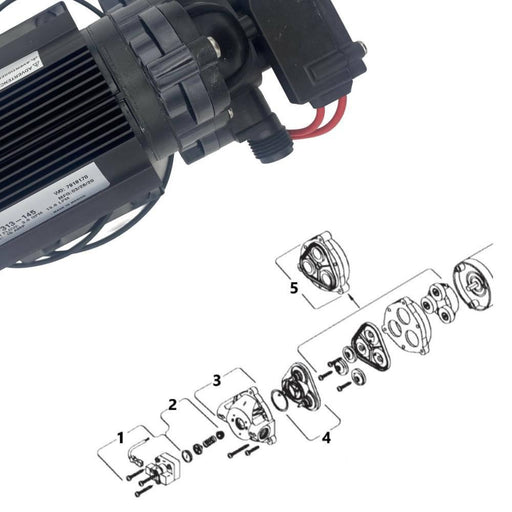 SHURflo pump replacement parts for 2088-313-145 Pump - THE CO-OP