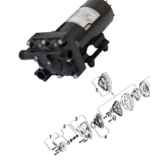SHURflo pump replacement parts for 5059-1311-D012 Pump - THE CO-OP