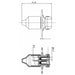 3 Pin Auxilary socket with 2 Bolt Mounting - Female Pins - THE CO-OP