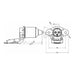 3 Pin Auxilary Socket with 2 Bolt Mounting - Male Pins - THE CO-OP