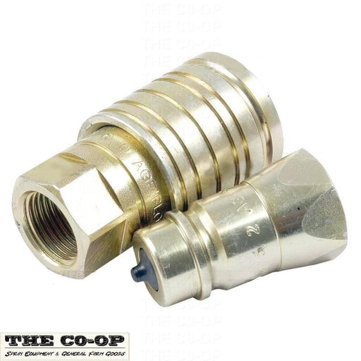 Hydraulic Quick Release Coupling Pair 1/2" BSP-F - THE CO-OP